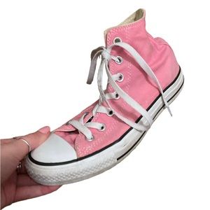 Bubble Gum Pink High Top Converse